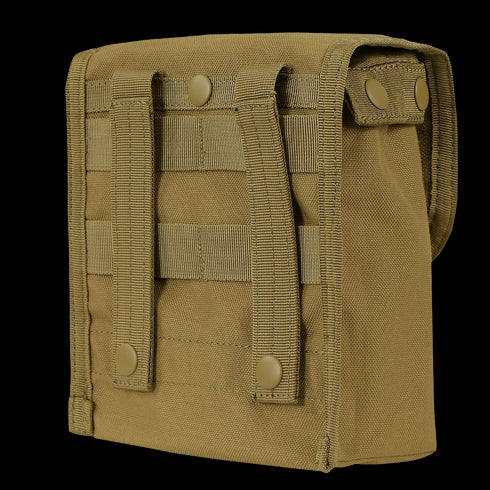 The Condor Ammo Pouch - Scorpion OCP features MOLLE webbing and snap button closures, allowing first responders or law enforcement to attach it securely to their gear or backpacks.